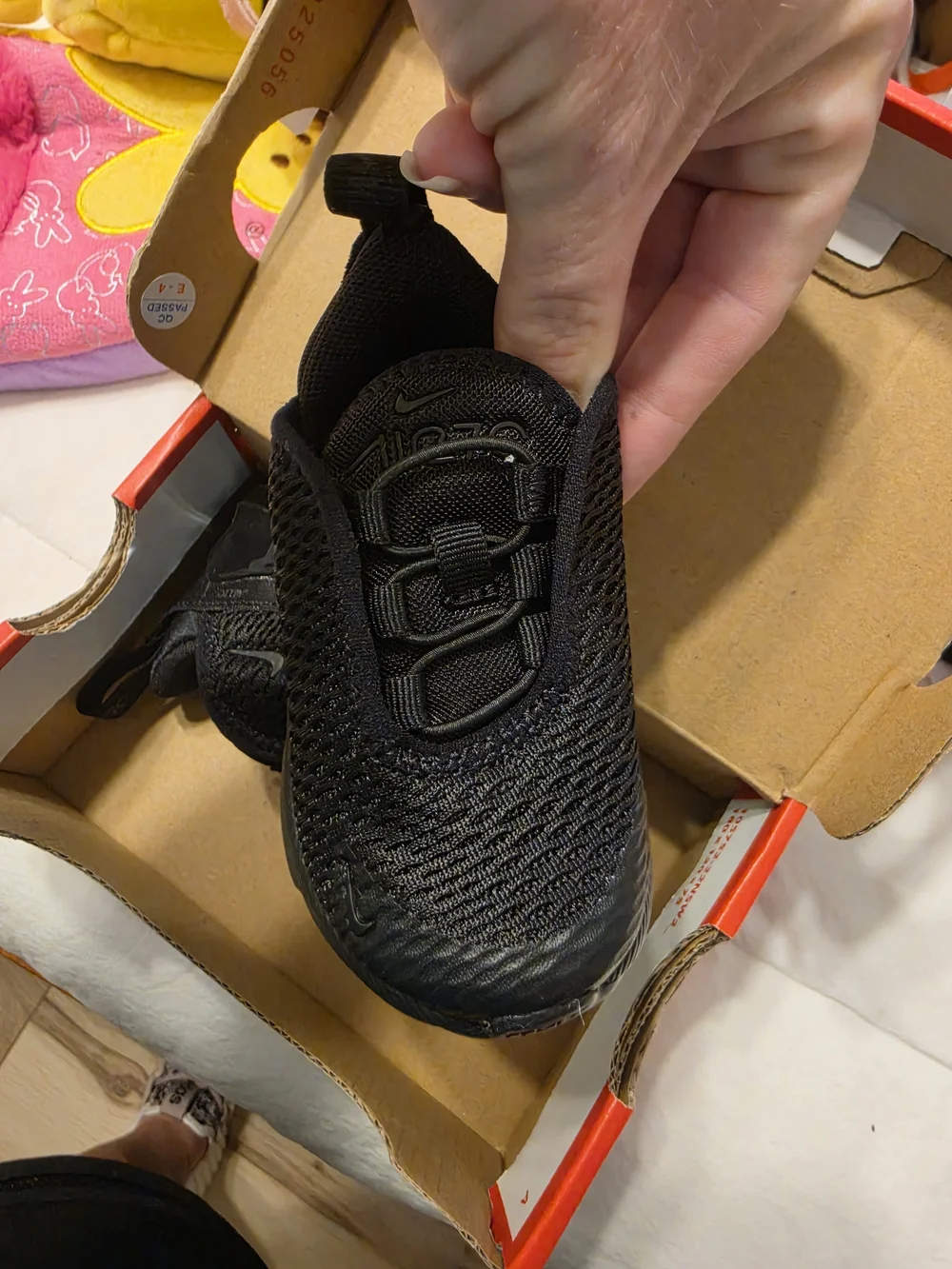 Nike Kids' All-Black Lightweight Athletic Shoes